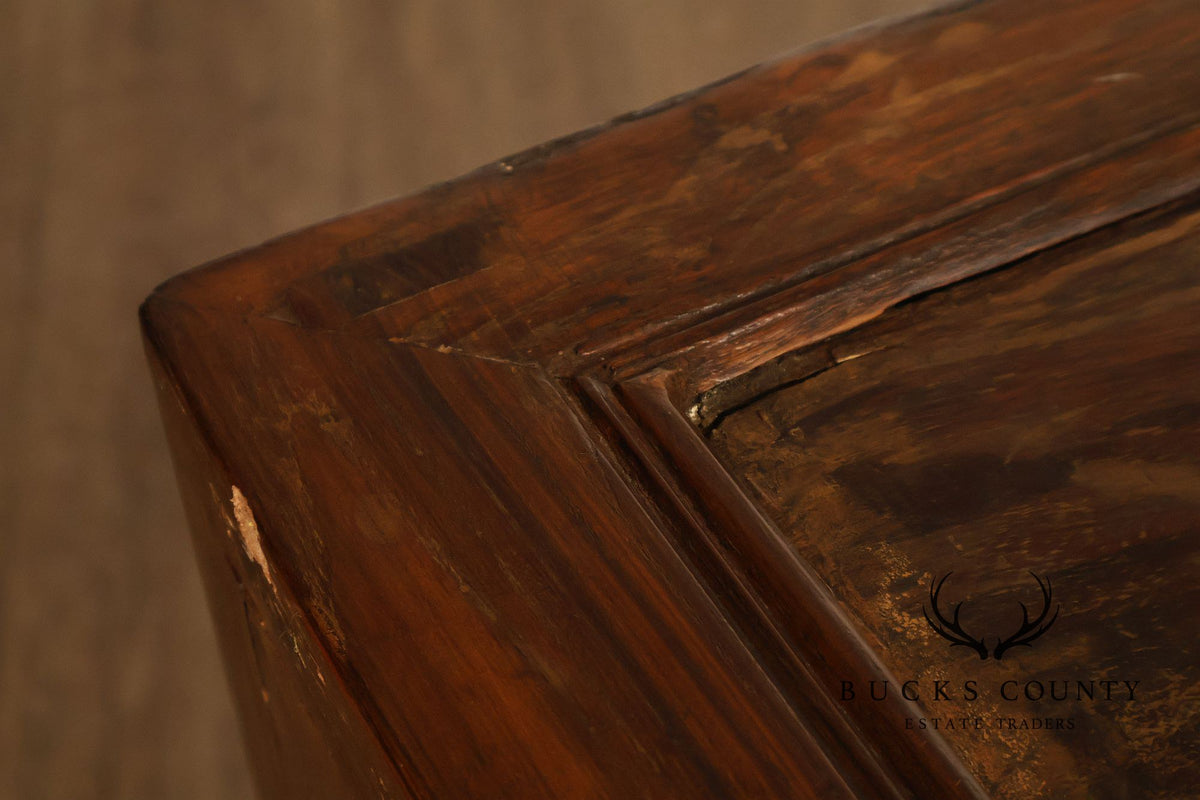 Antique Chinese Elm Wood Apothecary Cabinet With Multiple Drawers