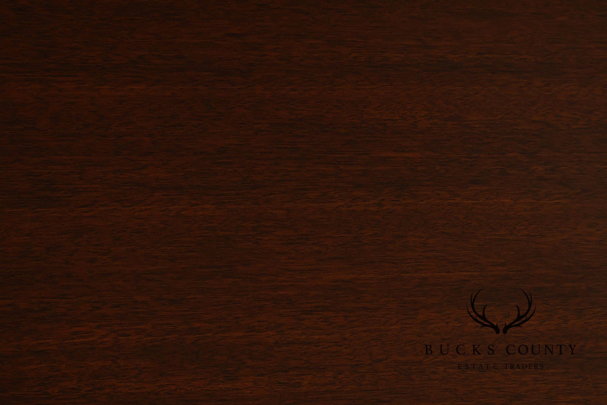 THEODORE ALEXANDER MAHOGANY BARON COCKTAIL TABLE