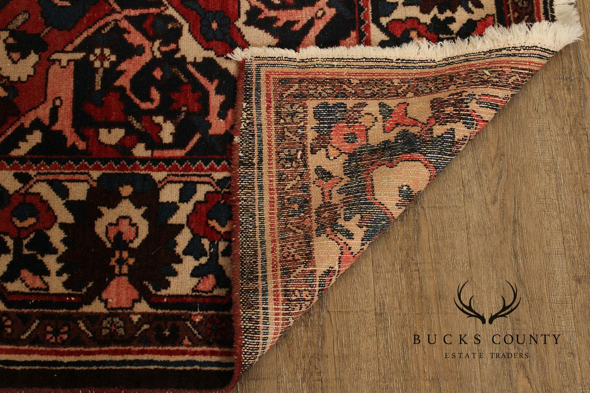 Vintage Persian Hand Knotted  Heriz Area Rug 8' 9" x 11' 11"