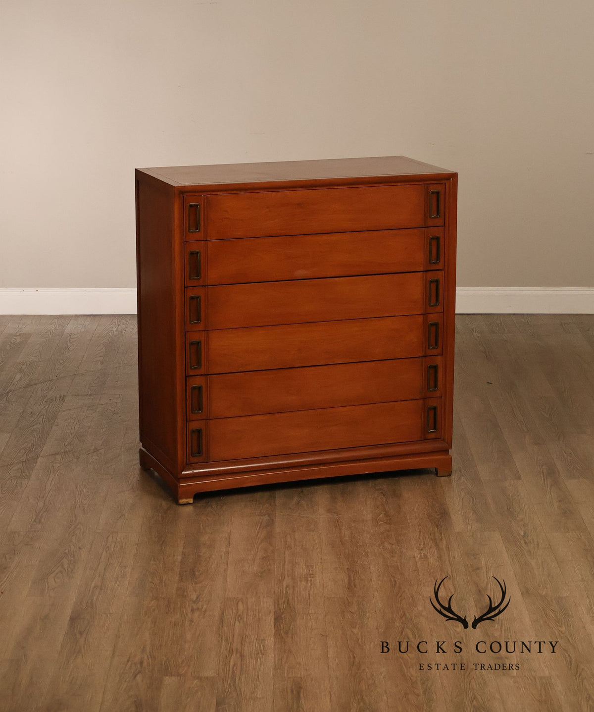 Red Lion Company Mid Century Modern Six Drawer High Chest