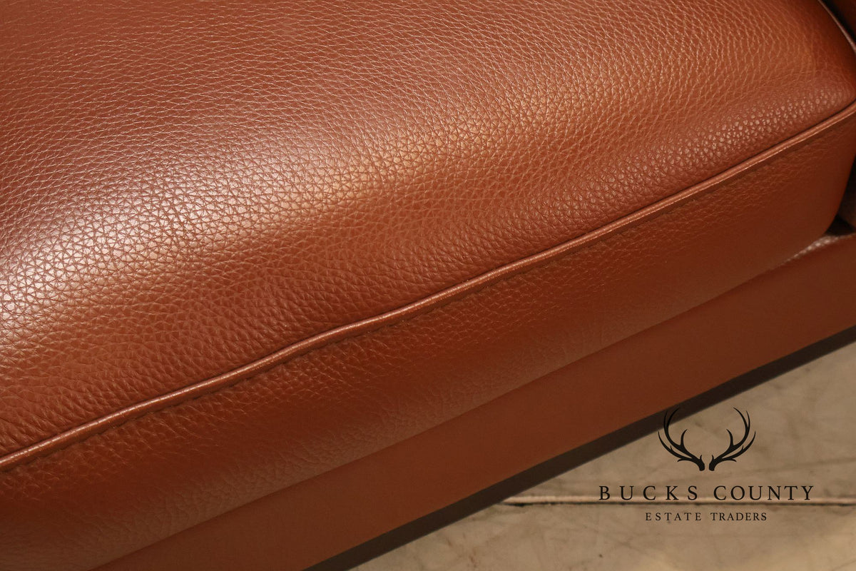 Formenti Pair of Italian Leather Lounge Chairs