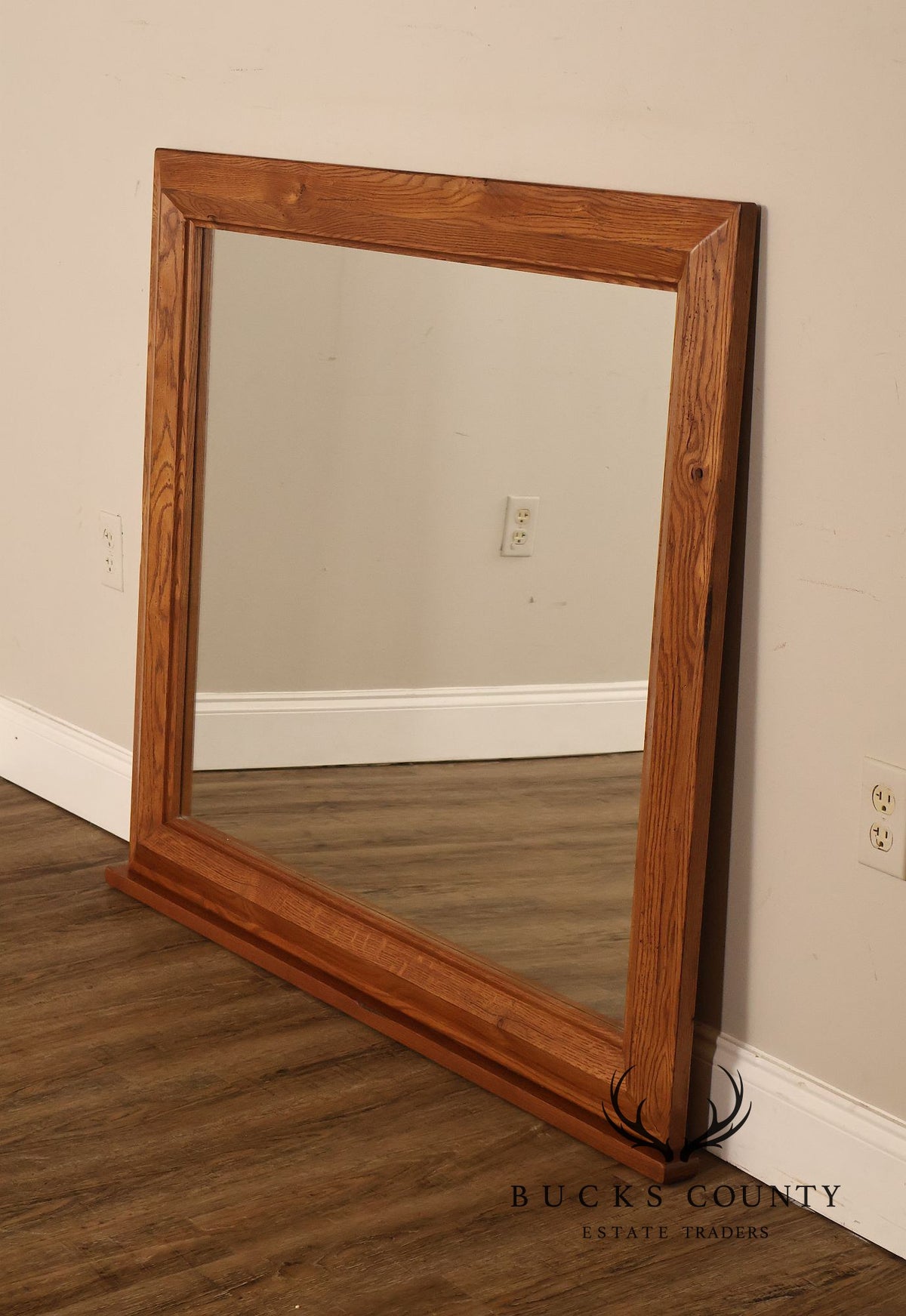 Broyhill Attic Heirlooms Rustic Oak Dresser Mirror