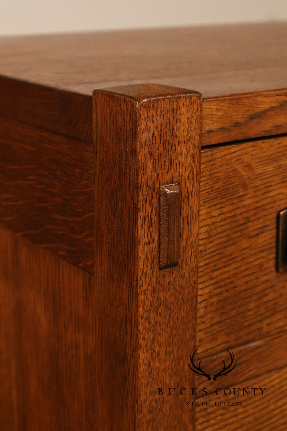 Stickley Mission Collection Pair Of Oak Chest Nightstands