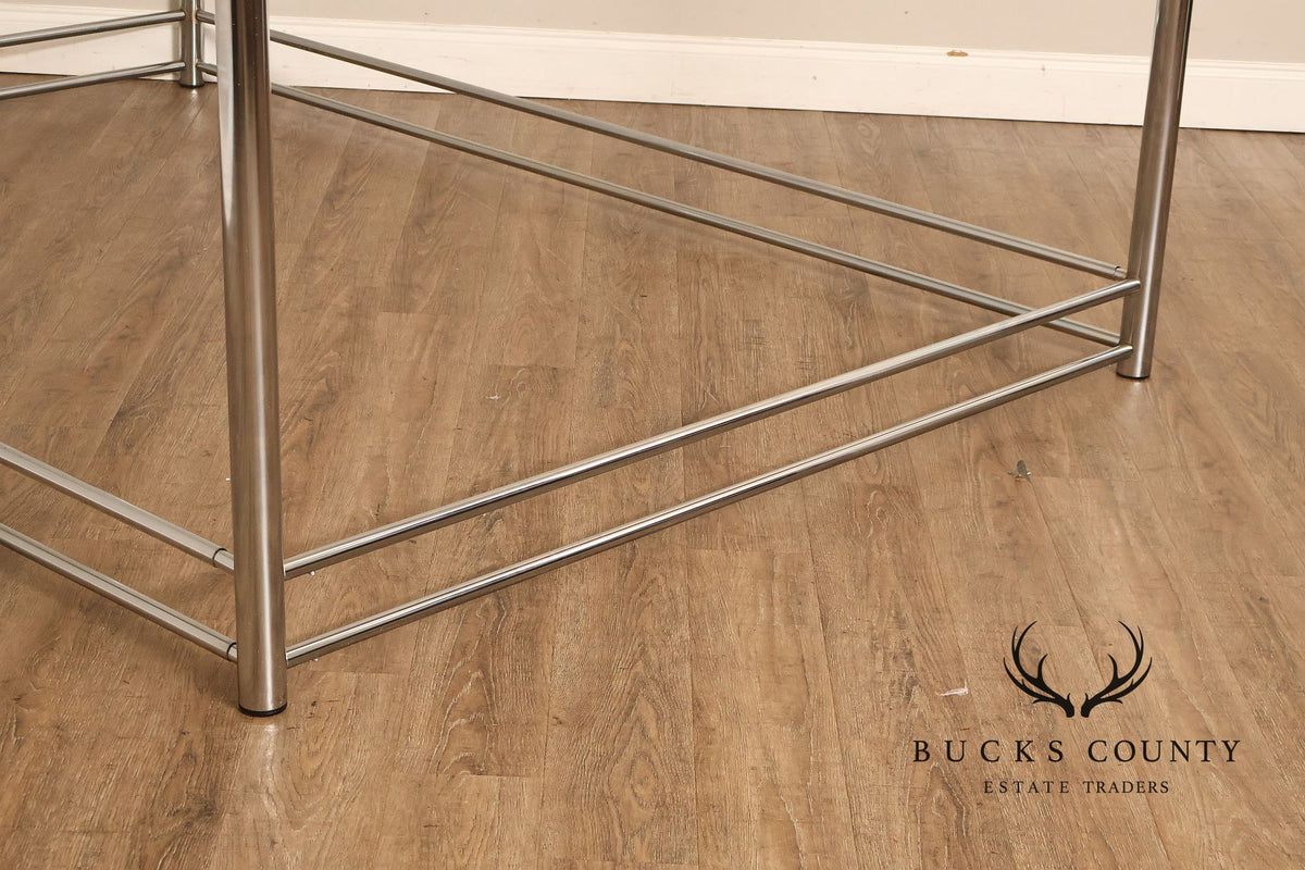 Modern Steel Queen Size Canopy Bedframe
