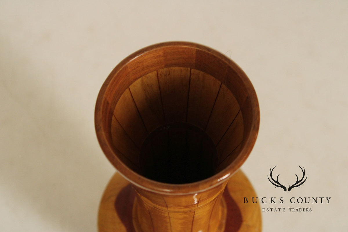 Philip M. Jacoby Set of Three Handcrafted Wood Vases