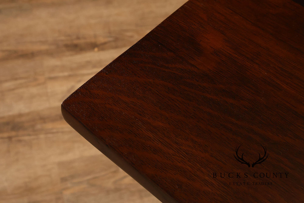 Gustav Stickley Mission Oak Trestle Library Table