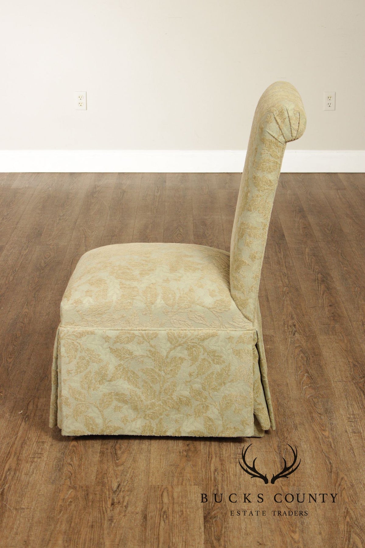Pair of Upholstered Slipper Dining  Side Chairs