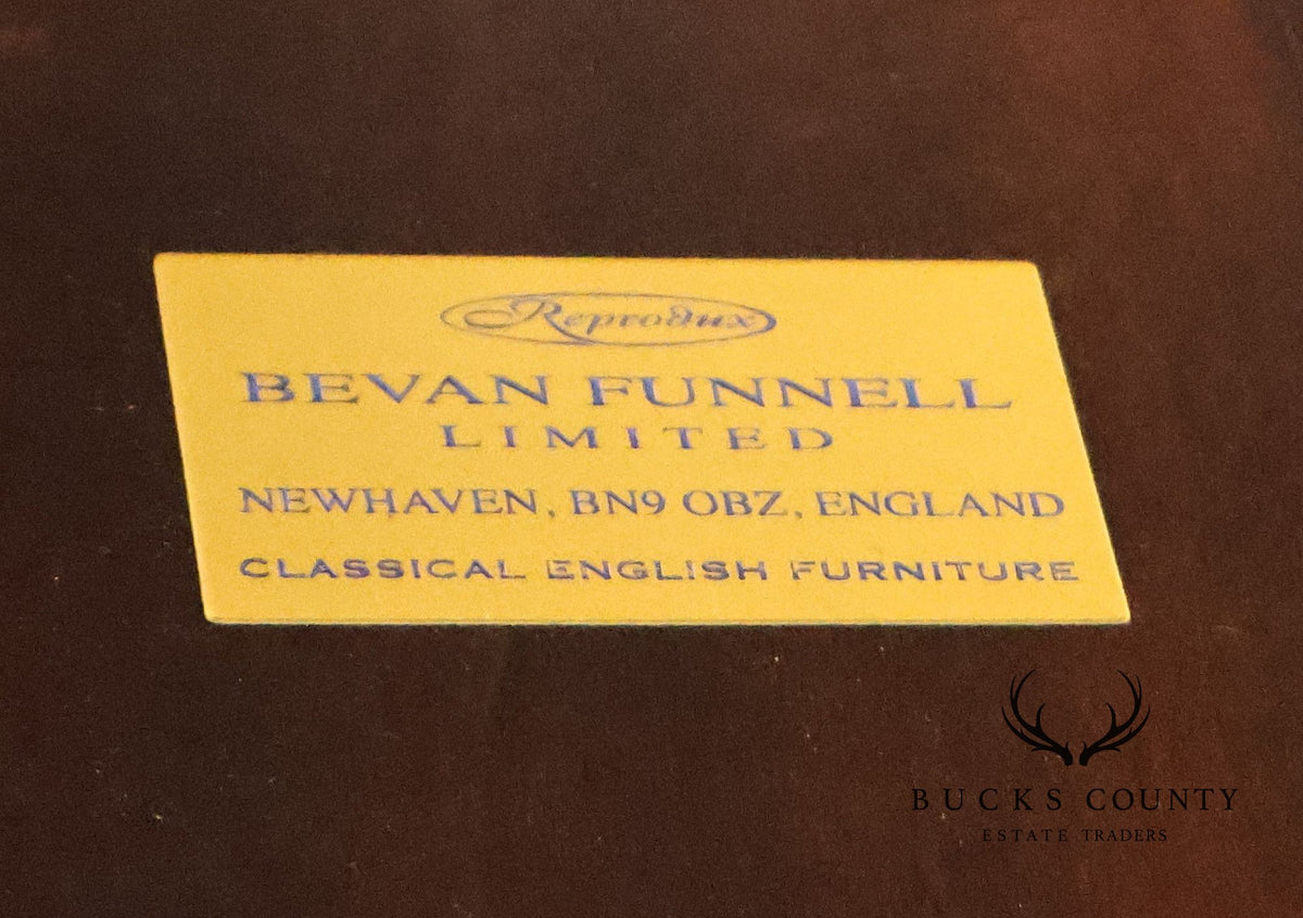 Bevan Funnell Inlaid Mahogany Round Extension Dining Table