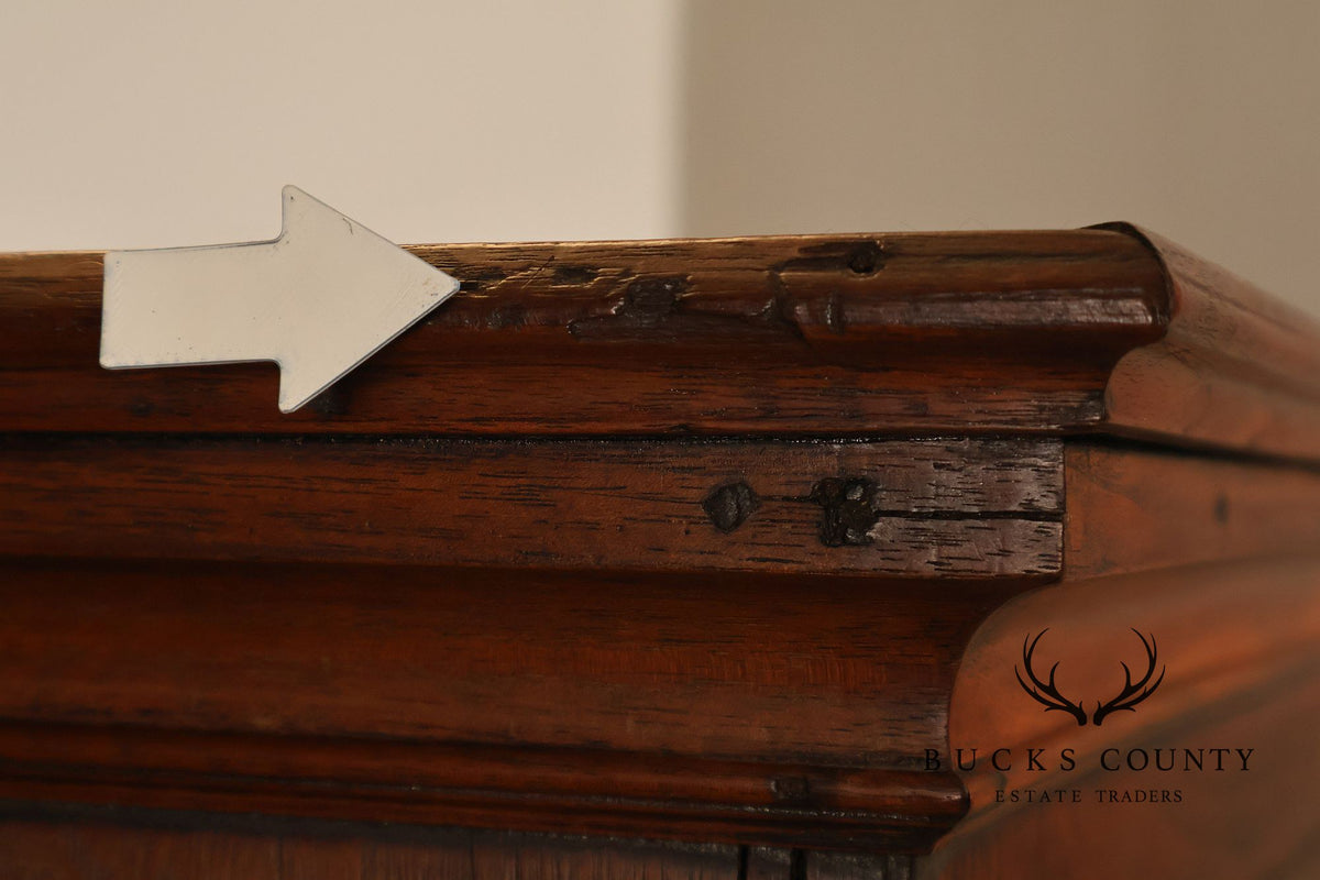 Antique 18th Century American Walnut Tall Chest Of Drawers