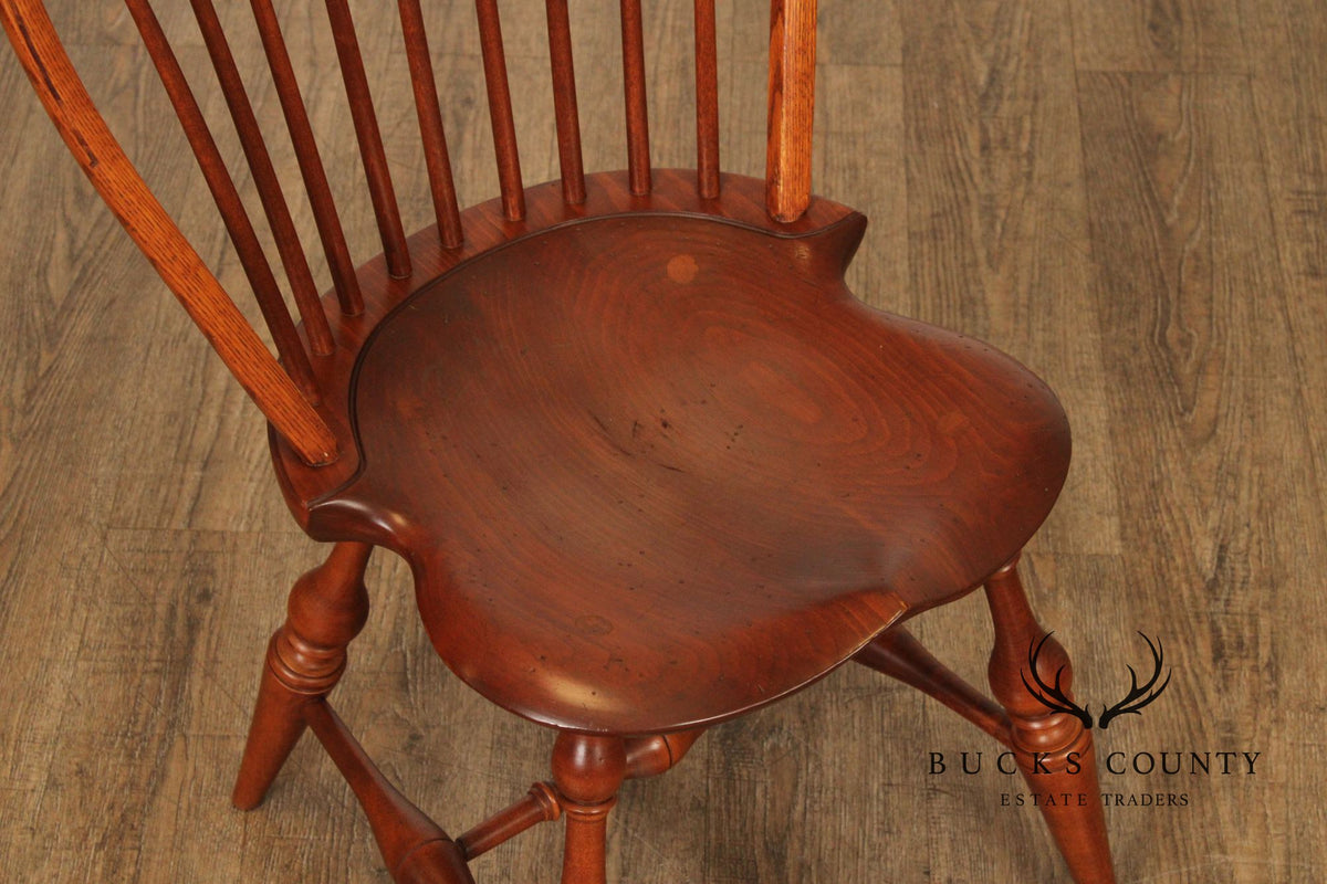 D.R. Dimes Set of Four Bowback Windsor Dining Chairs