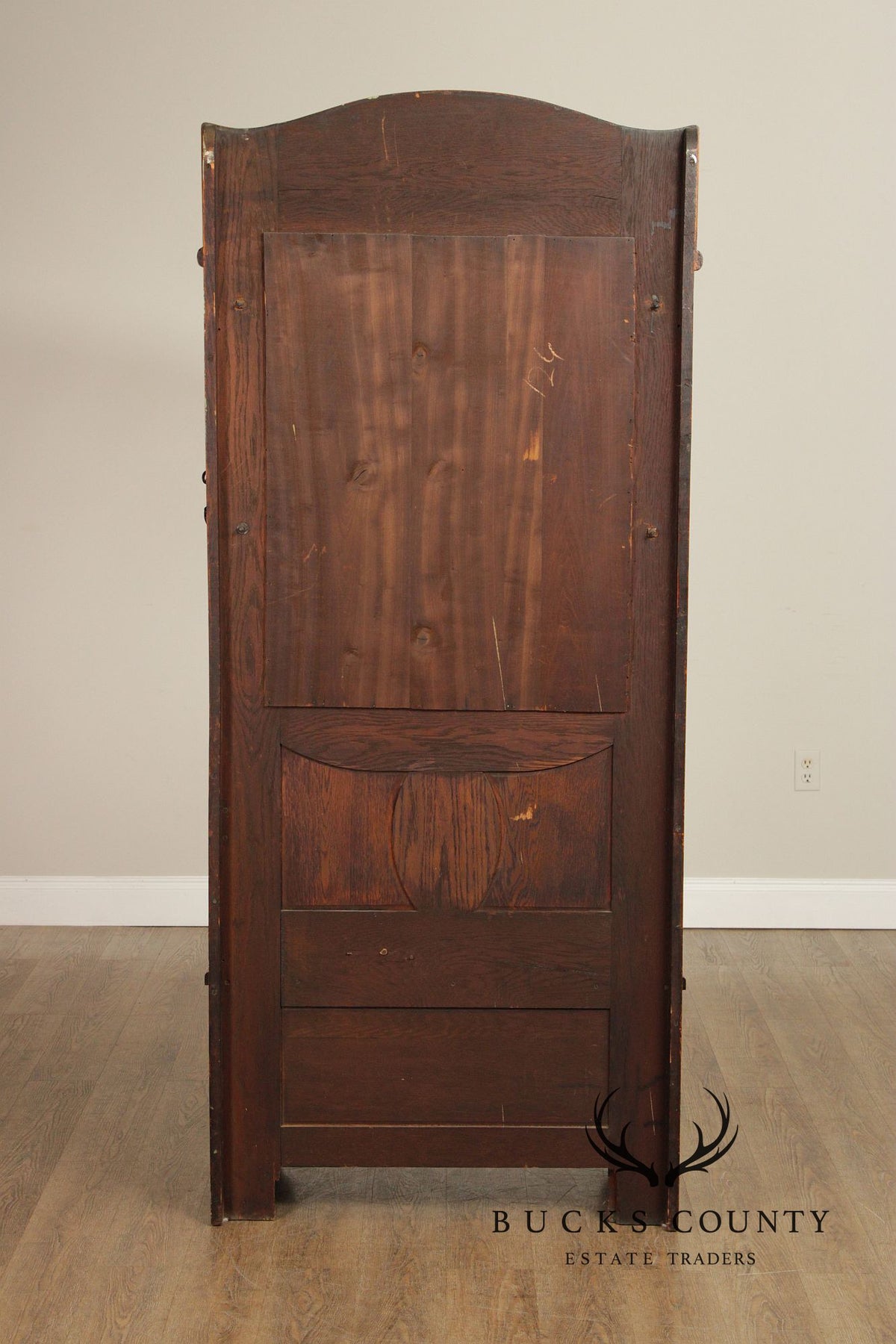 Antique Victorian Carved Oak Hall Tree