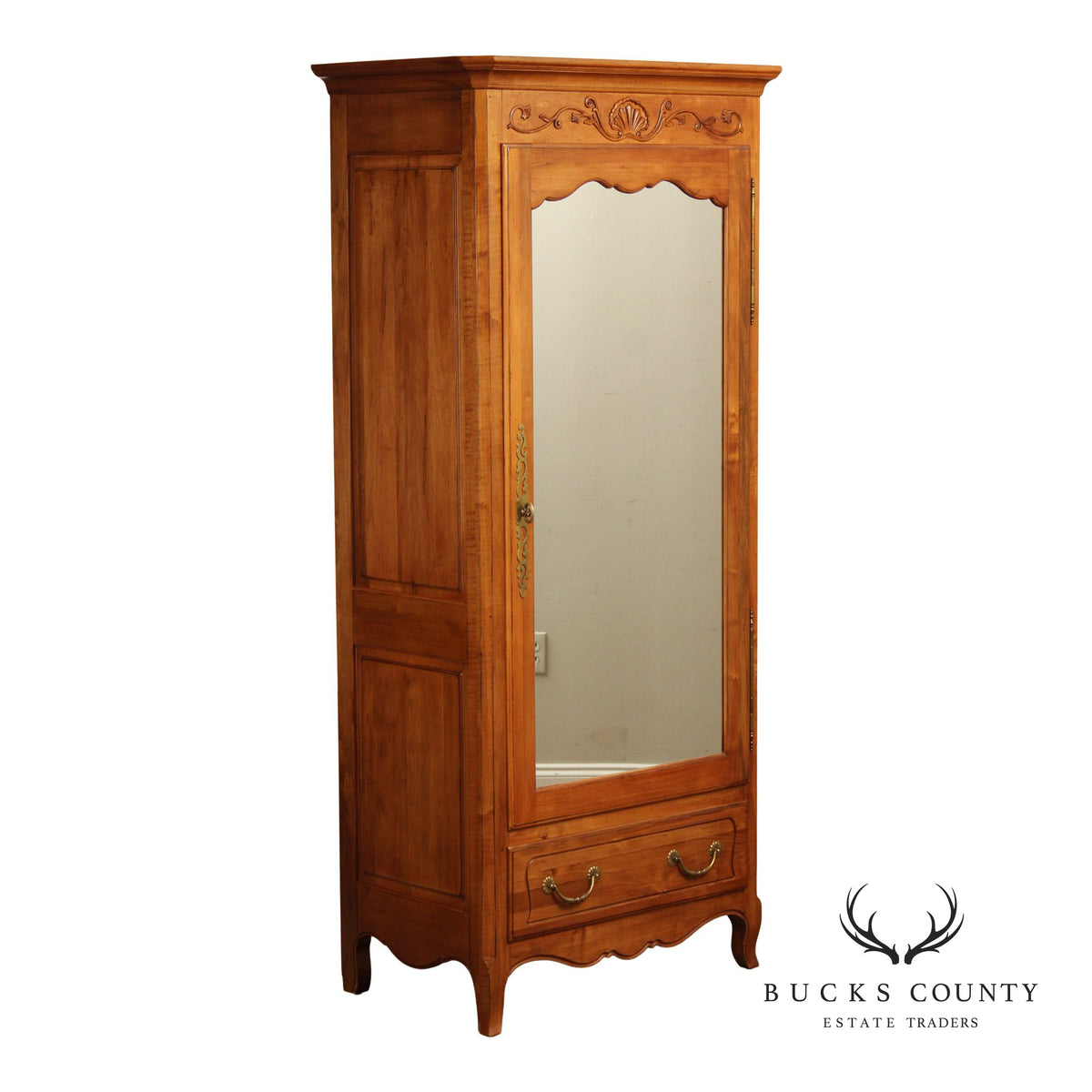 Ethan Allen Legacy Bonnetiere French Provincial Style Maple Armoire