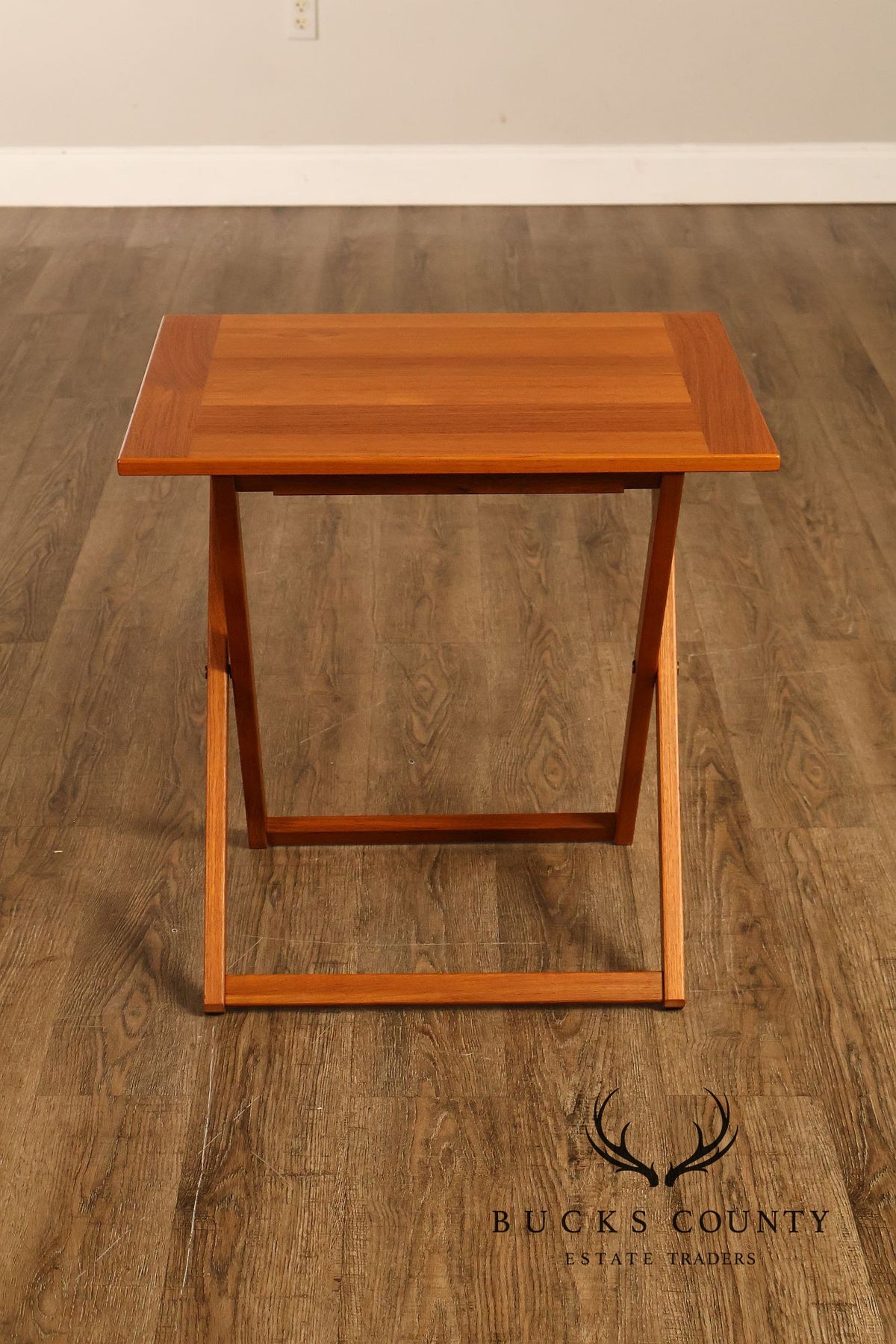 Ansager Møbler Danish Modern Set of Three Teak Tray Tables