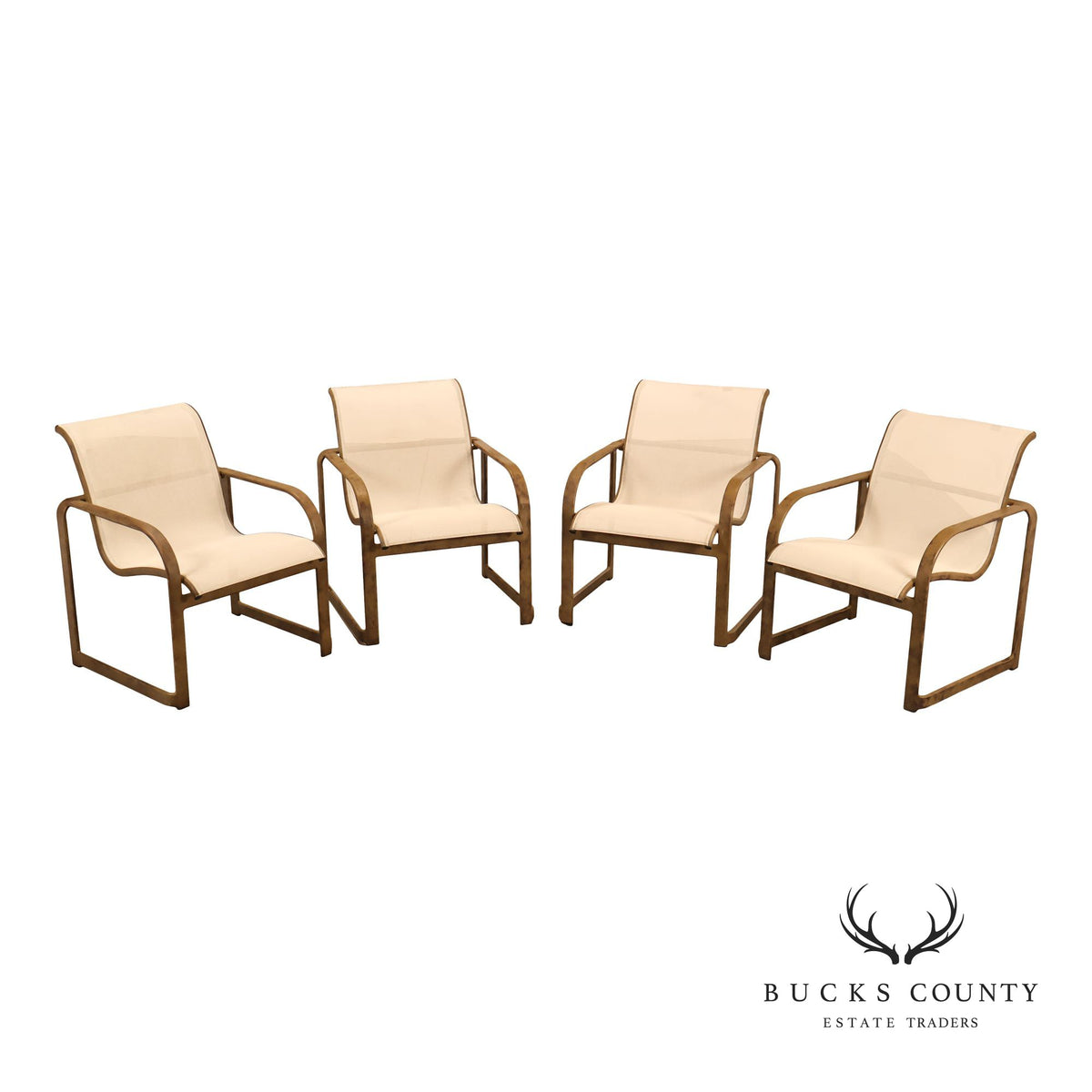 Brown Jordan Quantum Set of Four Outdoor Patio Dining Chairs