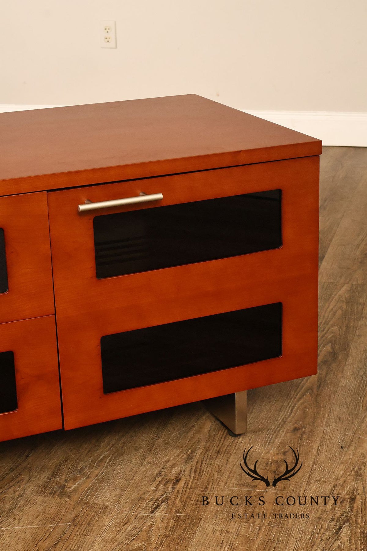 BDI Contemporary Cherry Finish TV Media Console
