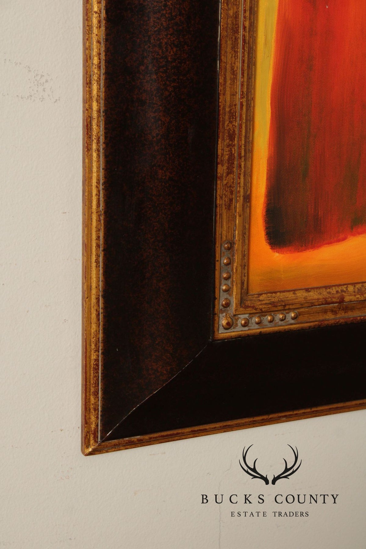 Abstract Expressionism Framed Color Block Painting