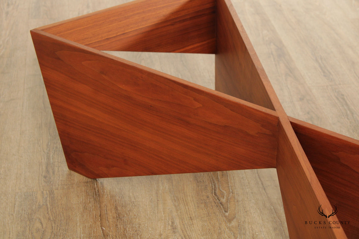 Mid Century Modern Sculptural Walnut Coffee Table Base