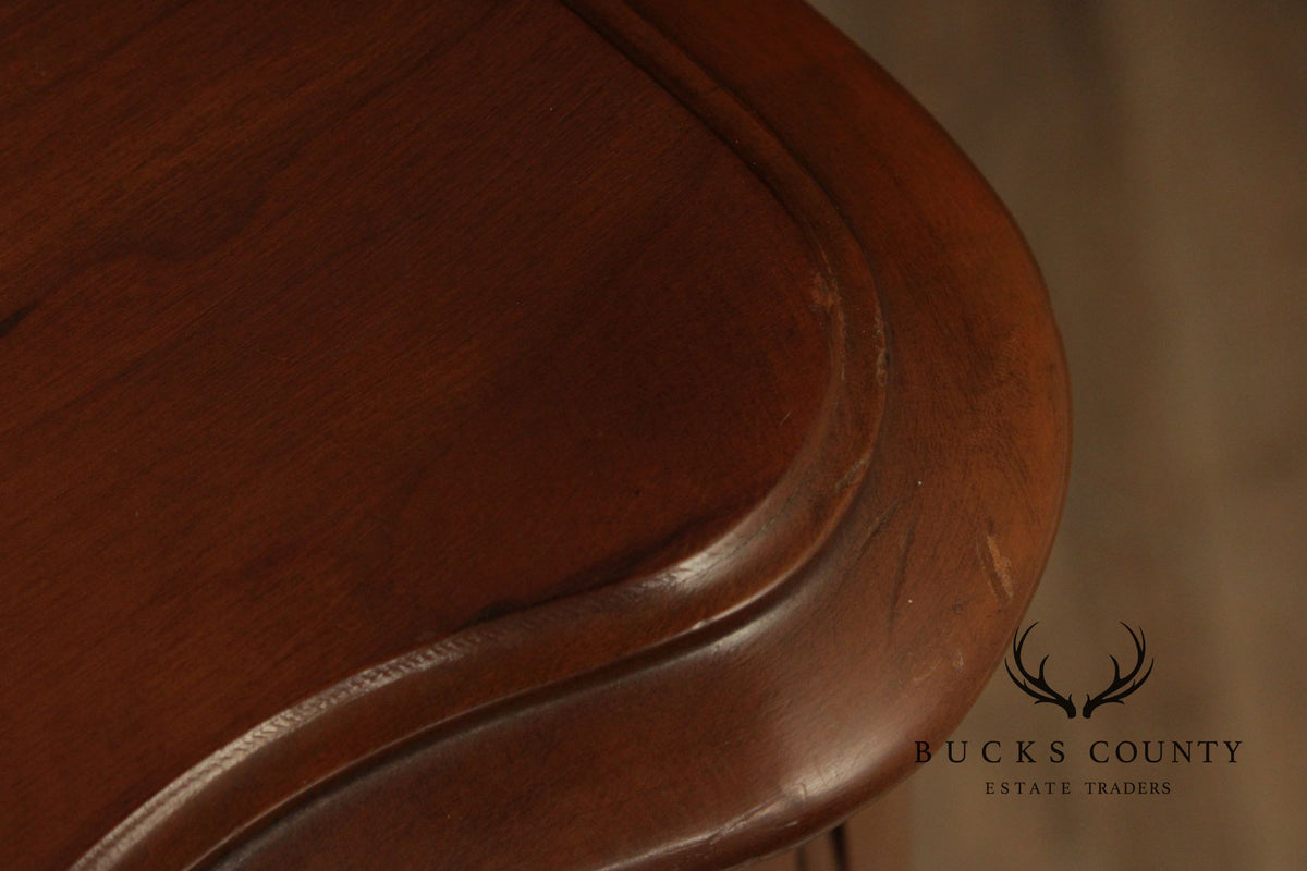 French Provincial Style Vintage Cherry Serpentine Dresser