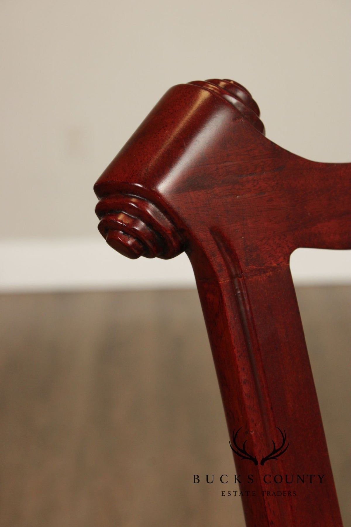Chippendale Style Set Of Four Carved Mahogany Dining Chairs