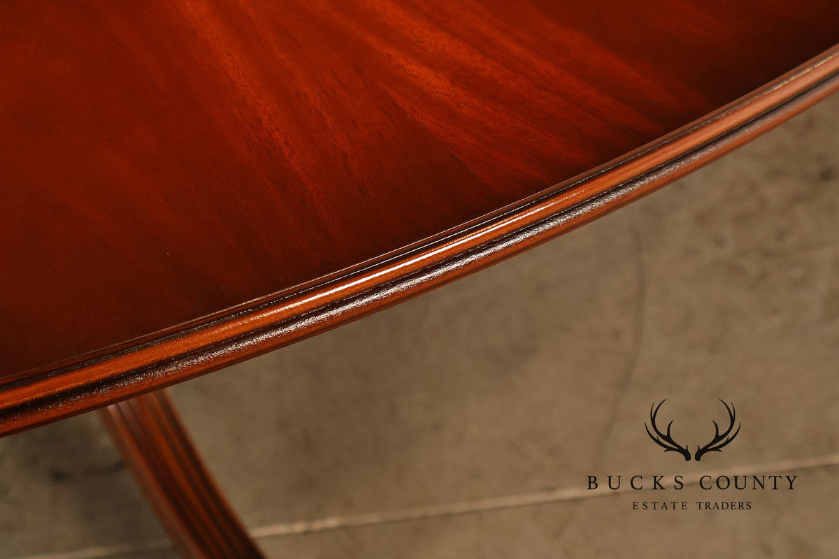 Bevan Funnell Inlaid Mahogany Round Extension Dining Table