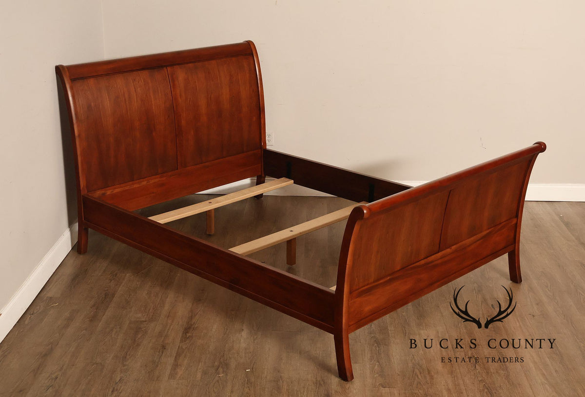 Stickley Cherry Sleigh Queen Bed