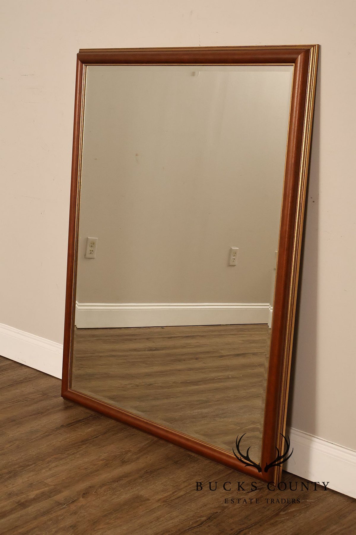 Traditional Partial Gilt Wall Mirror