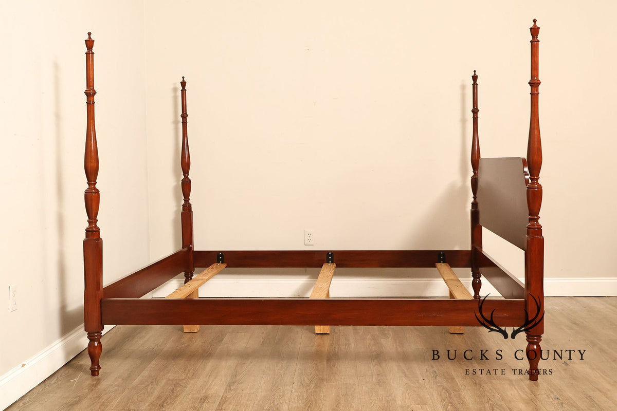 Henkel Harris Solid Cherry King Four Poster Bed