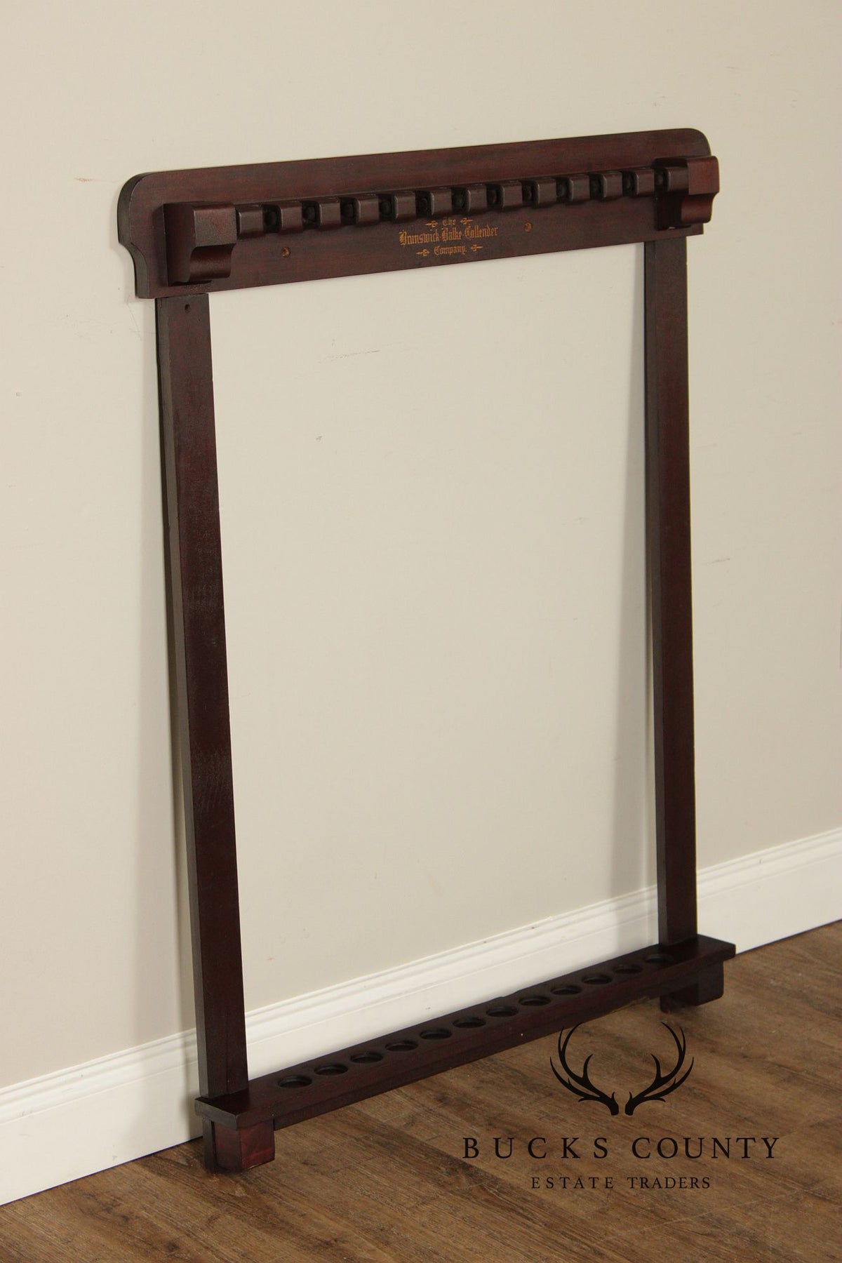 Antique Brunswick Balke Collender Company Billiards Cue Rack