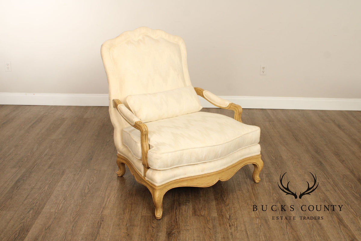 Baker Furniture French Louis XV Style Fauteuil Armchair