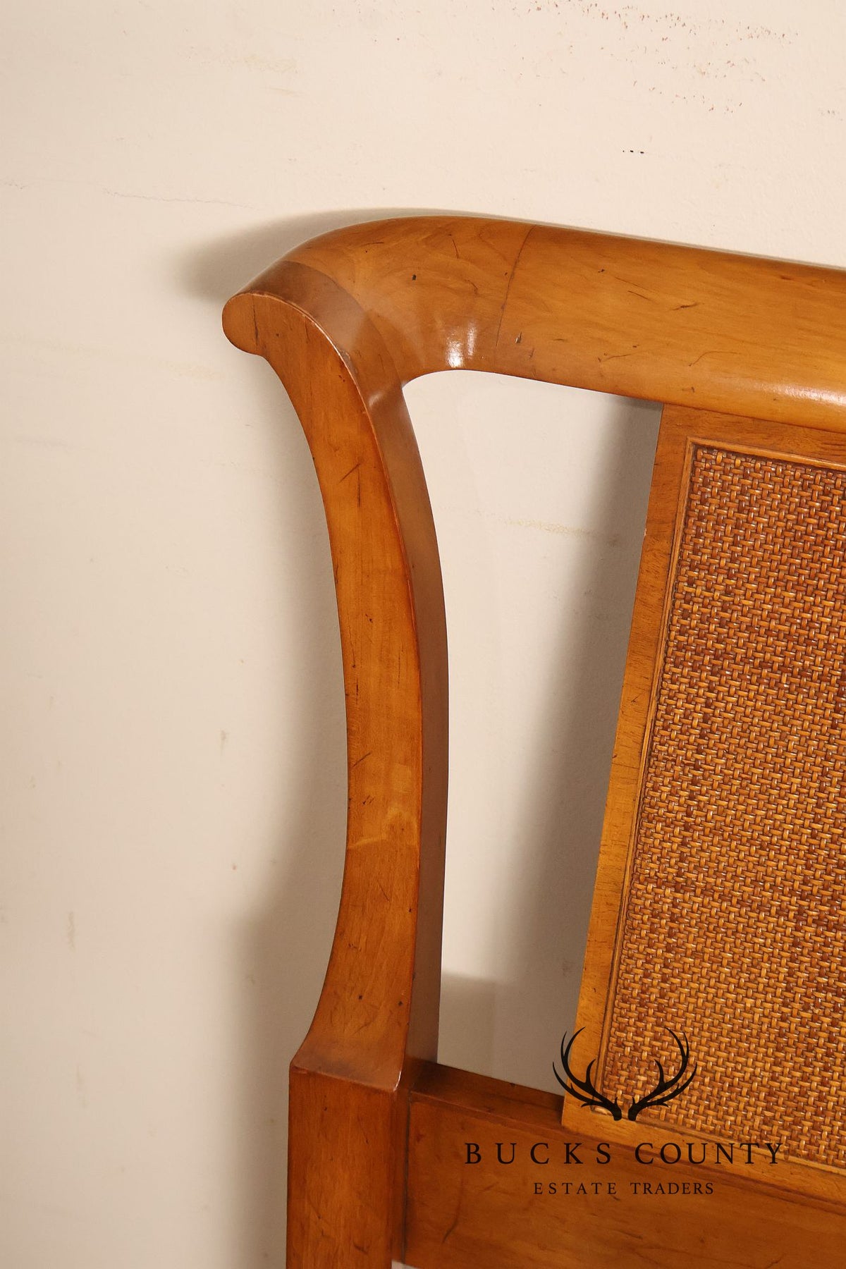 John Widdicomb Mid Century Modern Caned King Size Headboard