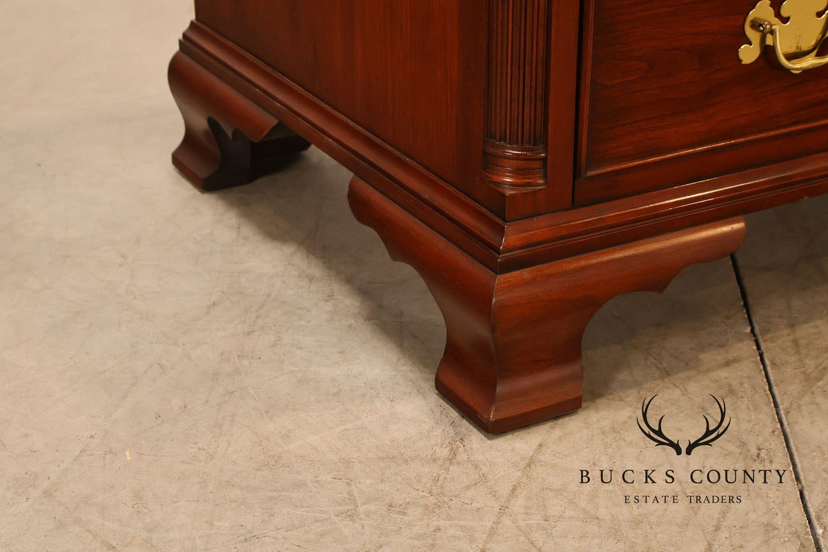 Henkel Harris Chippendale Style Cherry Double Dresser