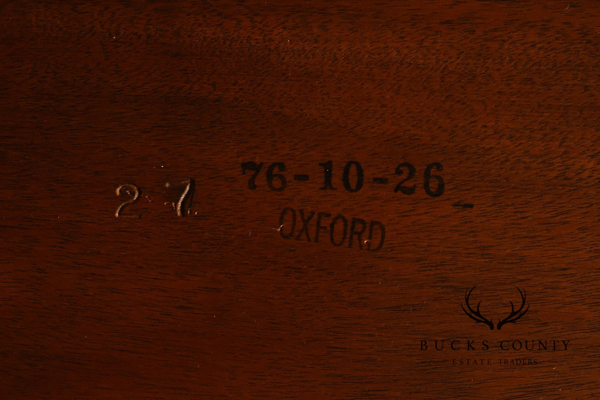 Kindel Flame Mahogany Double Pedestal Dining Table
