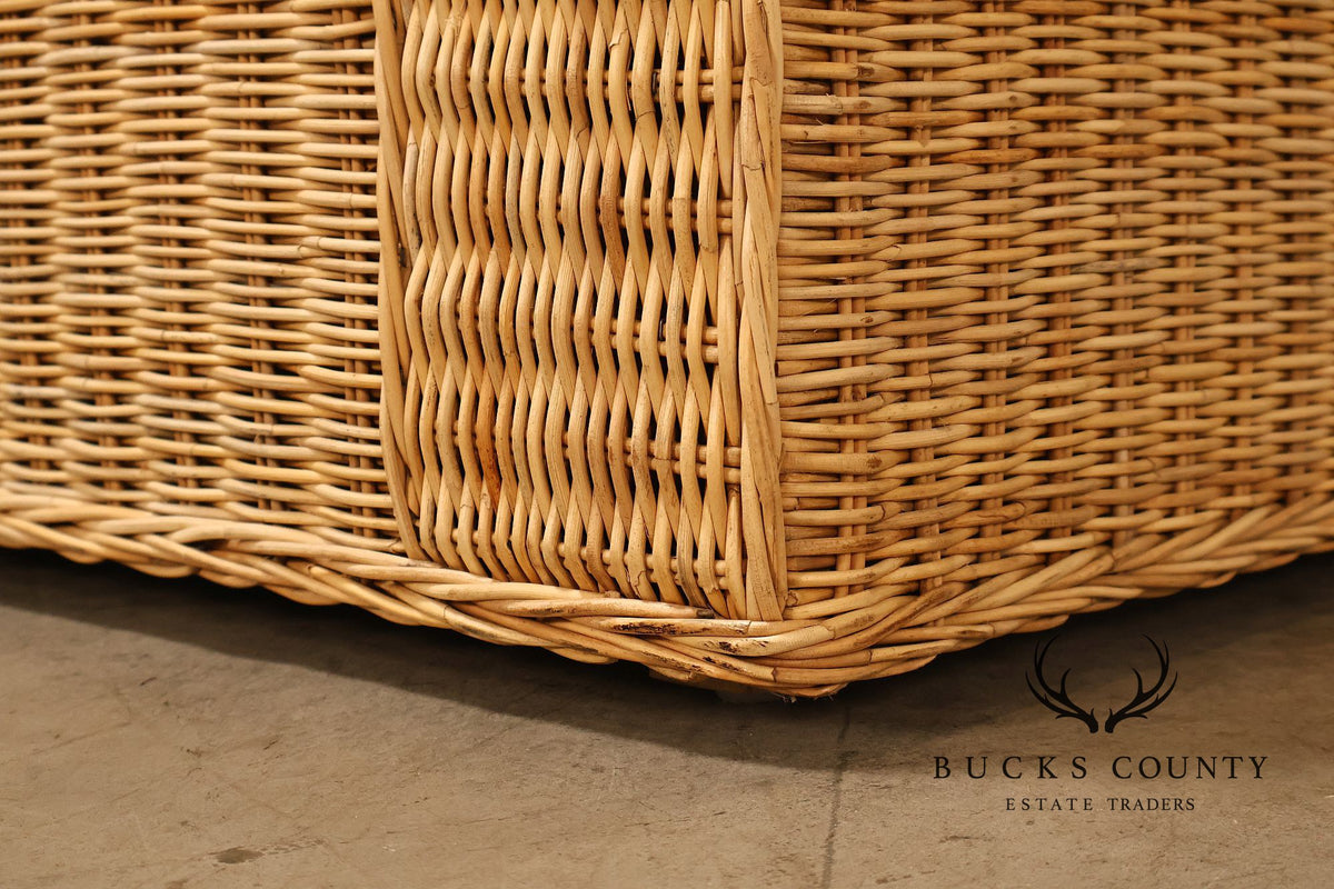 Gunther Lamber Pair of Wicker Loveseats