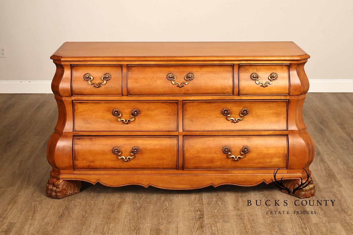 Century Furniture French Provincial Style Bombe Chest