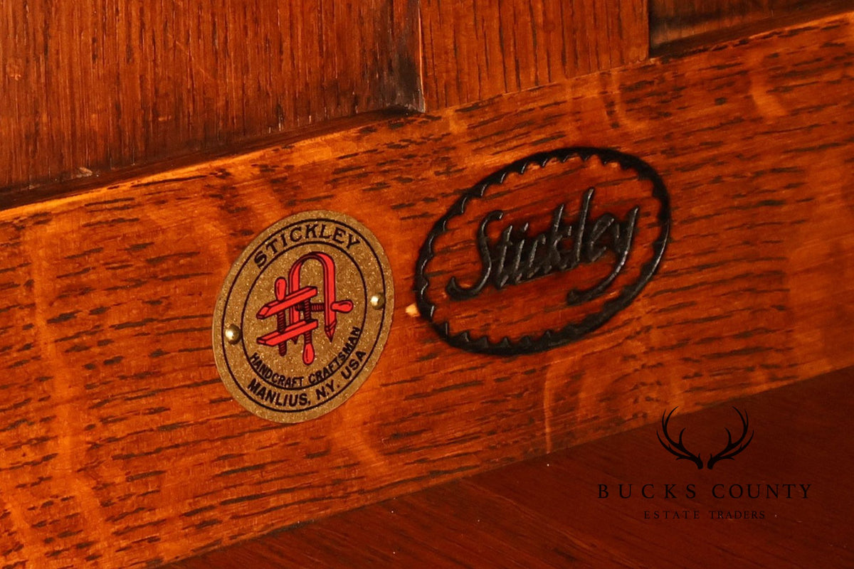Stickley Mission Collection Roycroft Oak Chafing Cabinet