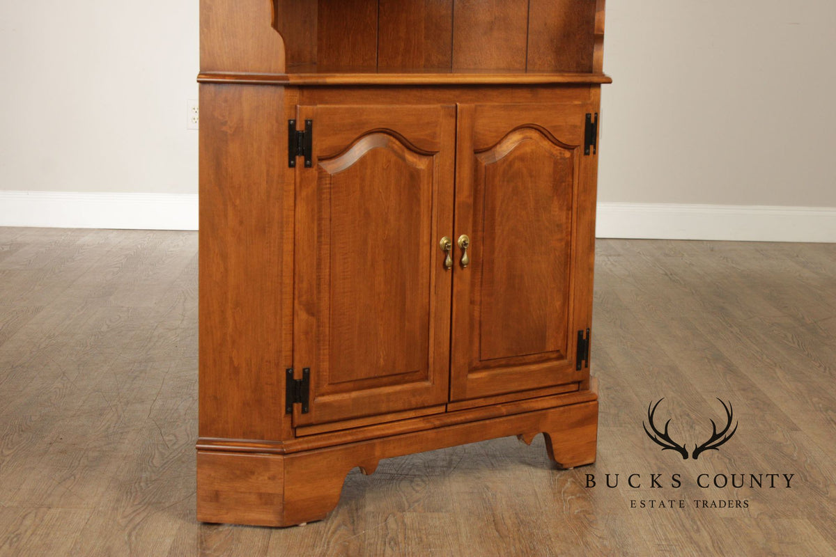 Ethan Allen Heirloom Maple Corner Cabinet