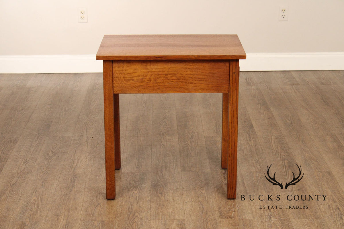 Stickley Mission Collection Oak One Drawer End Table
