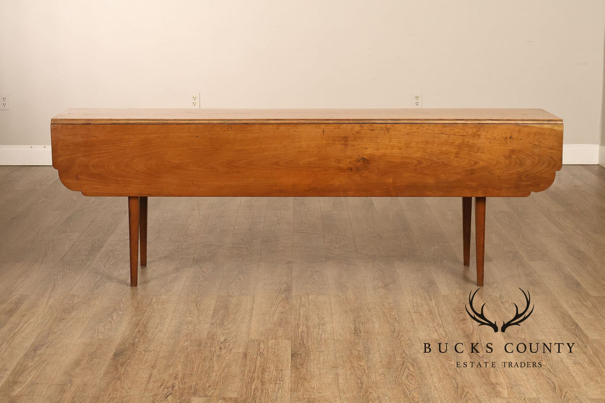 Howard Symolko Early American Style  Drop Leaf Harvest Dining Table