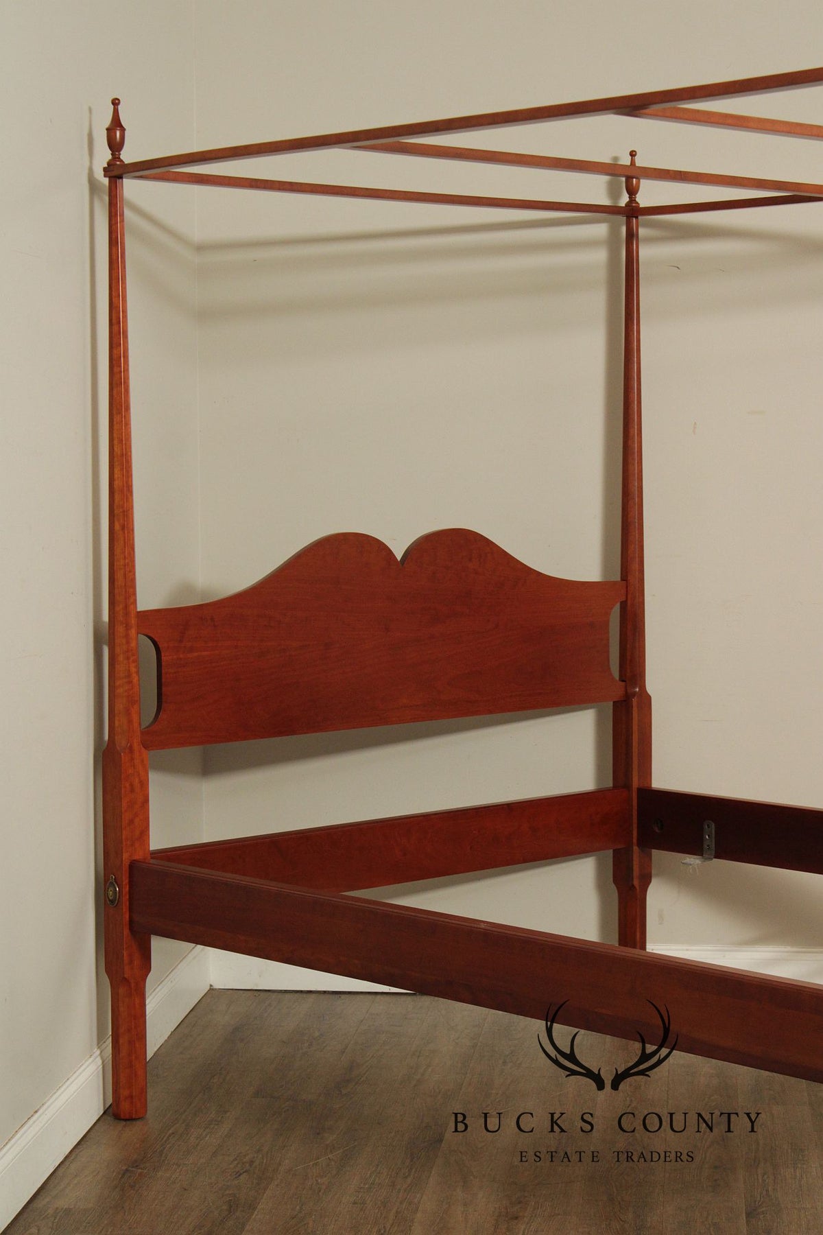 Norman’s Reproductions Solid Cherry Queen Size Four Poster Canopy Bed
