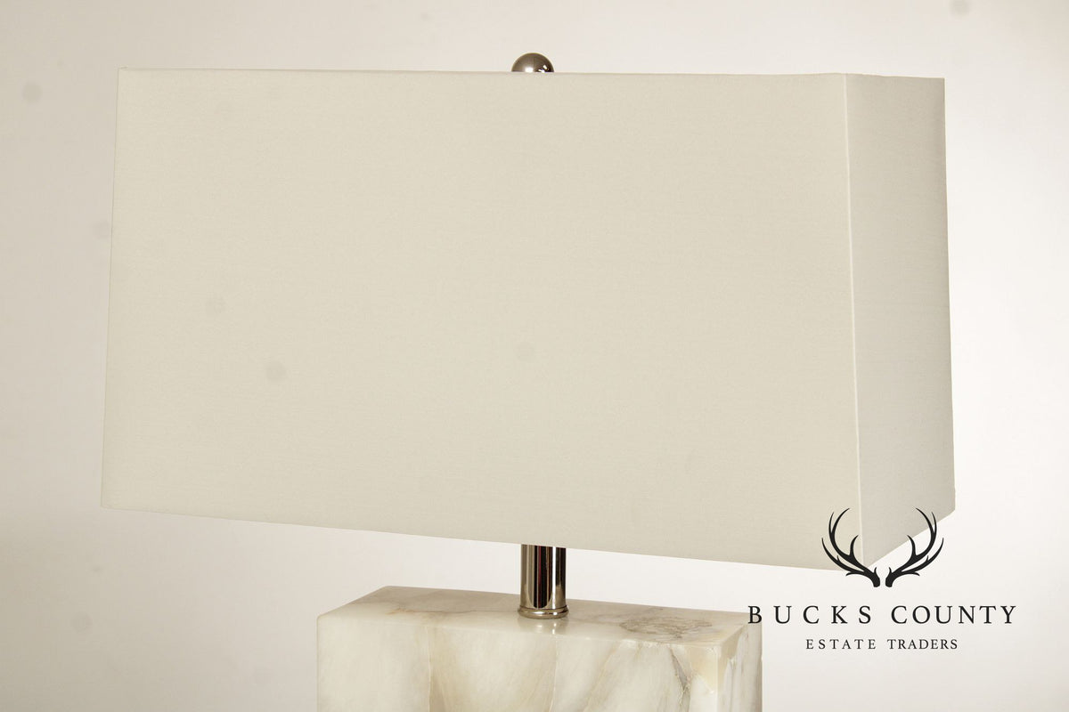 Arteriors Pair of 'Carson' Marble Table Lamps