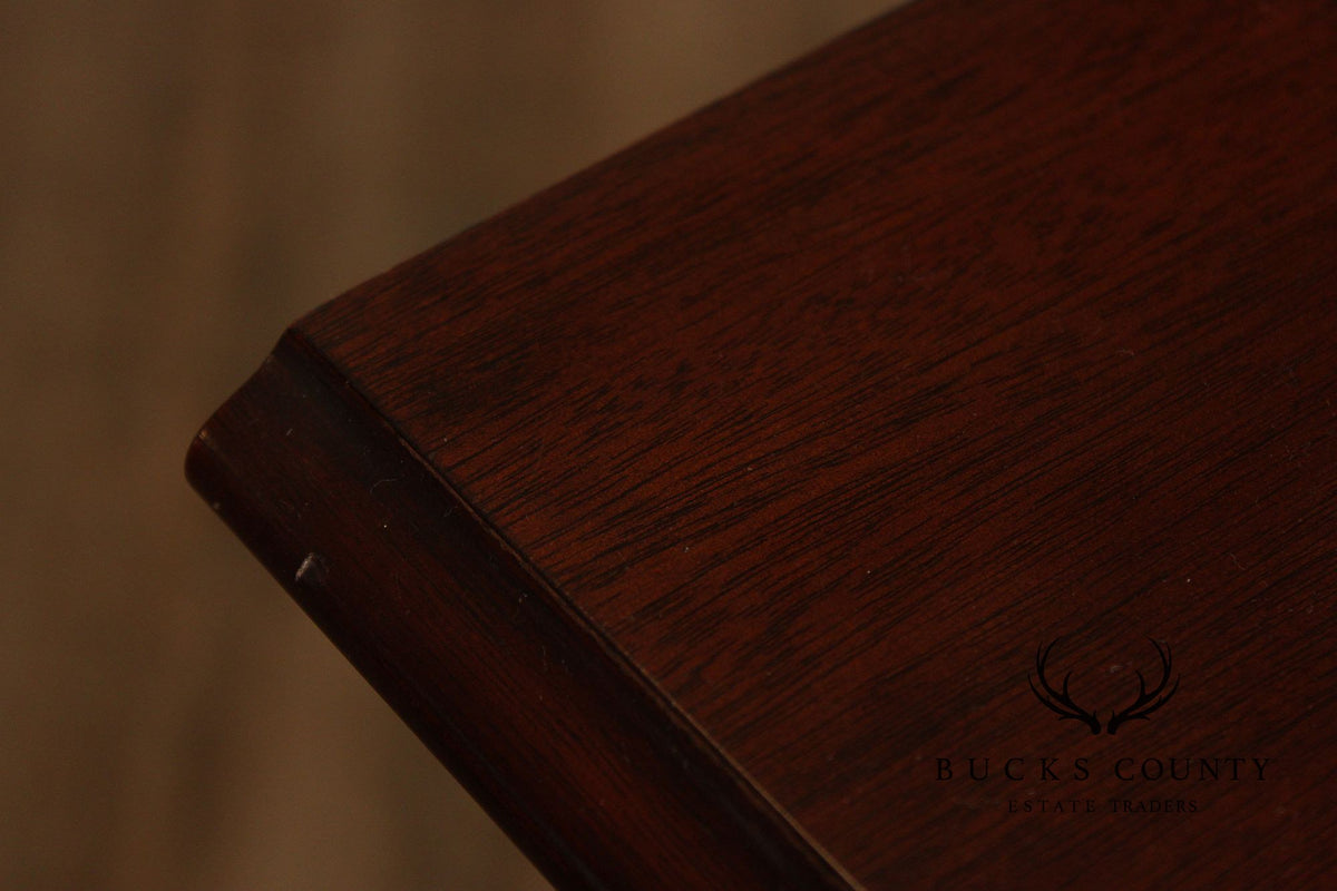 Councill Craftsmen Georgian Style Mahogany Shell Carved Lowboy