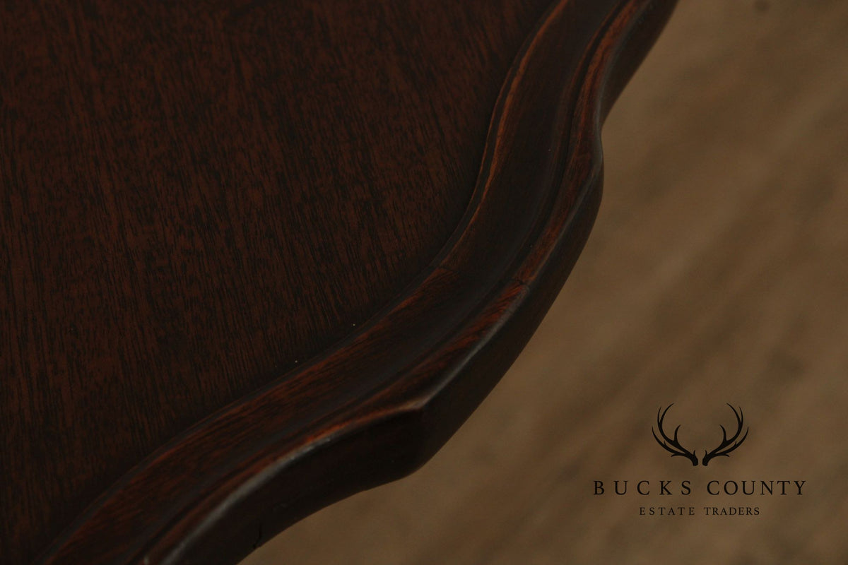 Queen Anne Style Mahogany Tilt Top Tea Table
