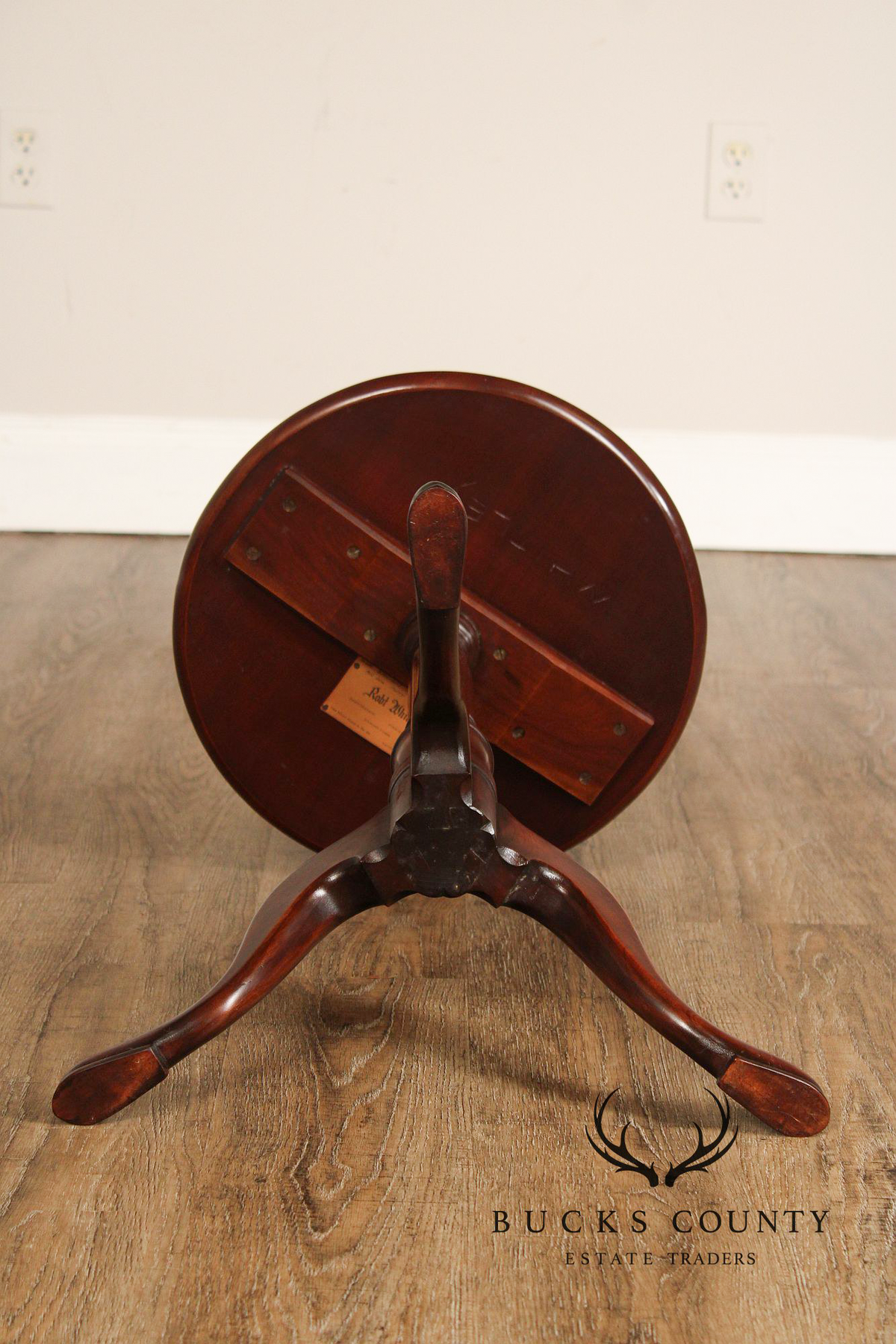 Robert Whitley Queen Anne Style Cherry Candle Stand