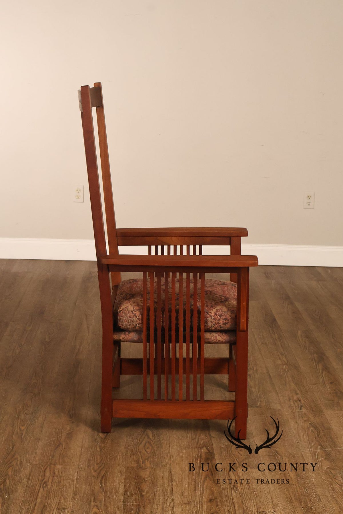 Stickley Mission Collection Cherry Spindle Armchair