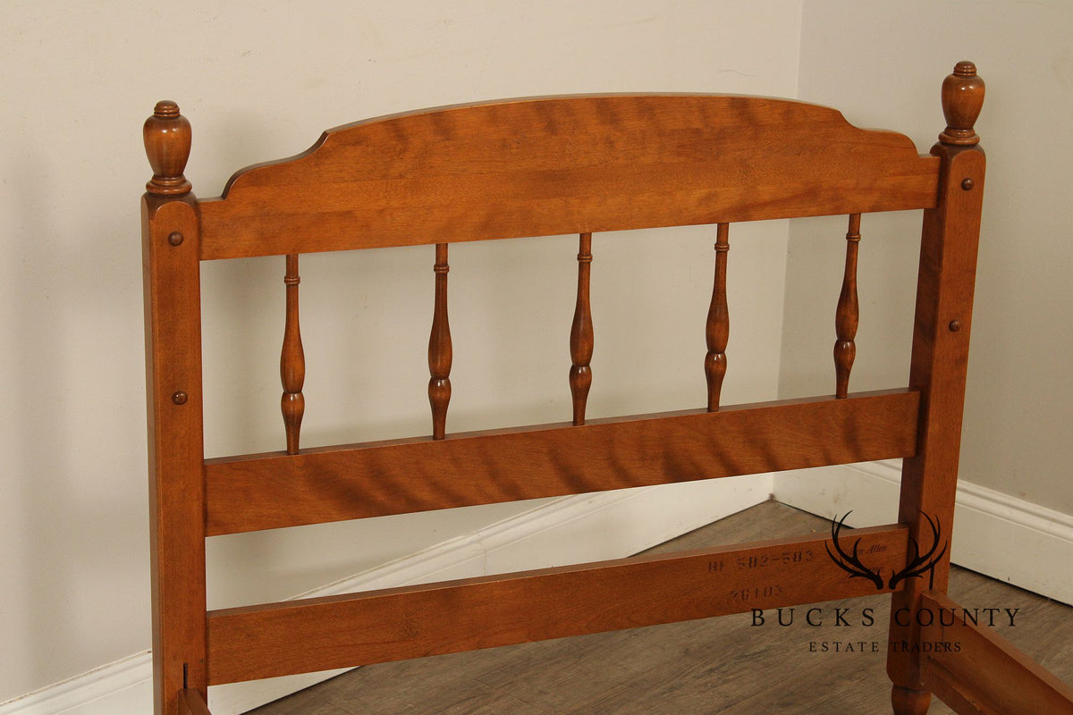 Ethan Allen Vintage Pair Of Maple Twin Size Beds