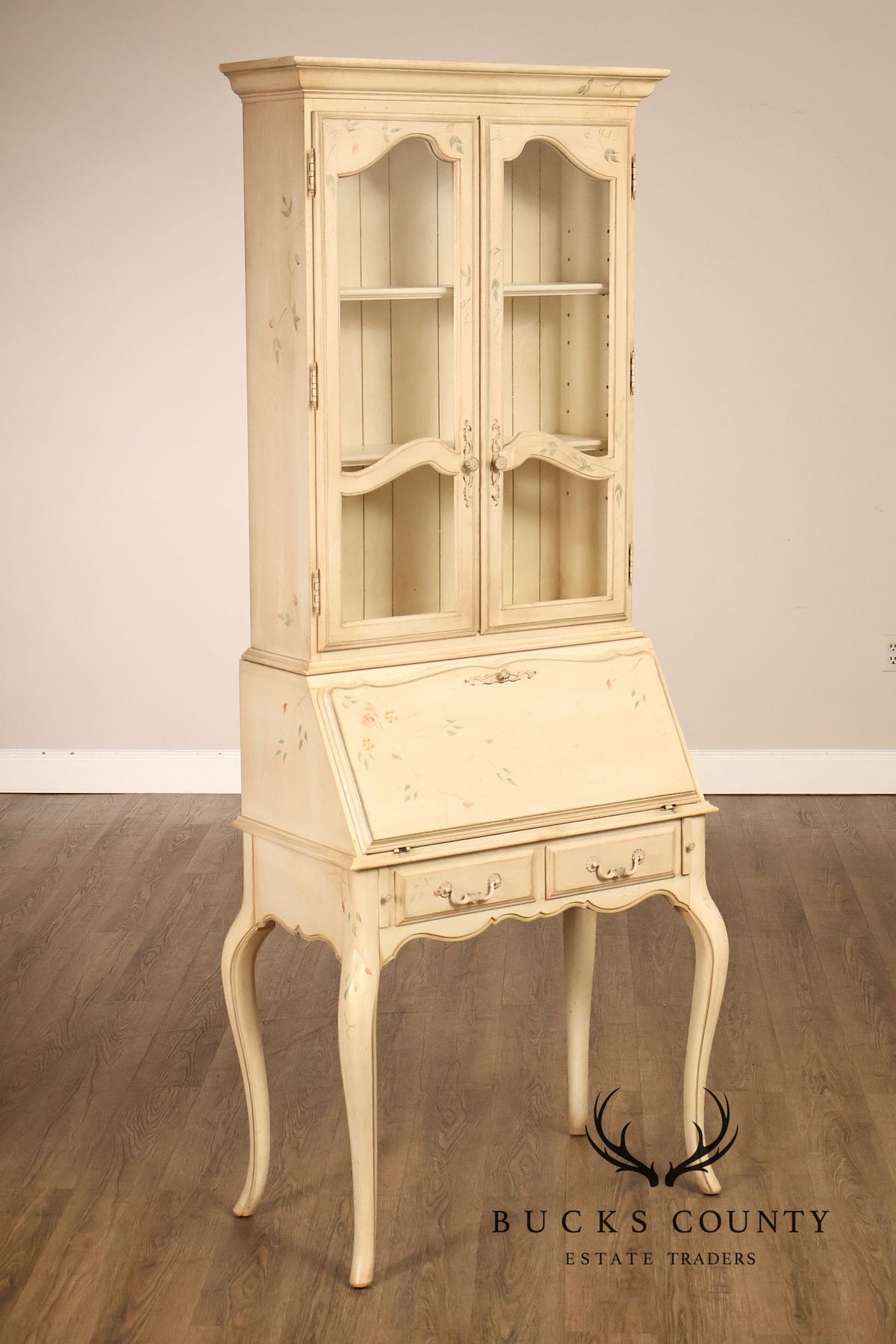 Ethan Allen Country French Painted Secretary Desk