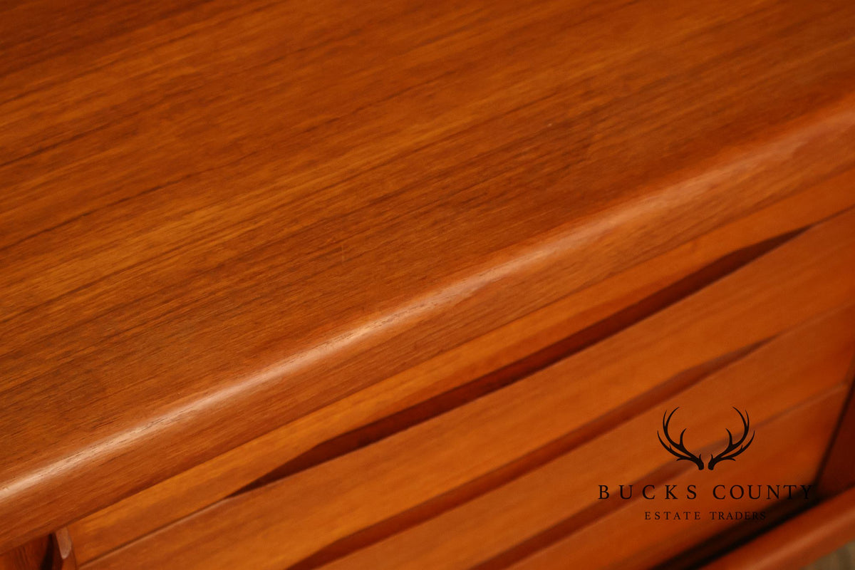 Danish Modern Teak Credenza By H.P. Hansen