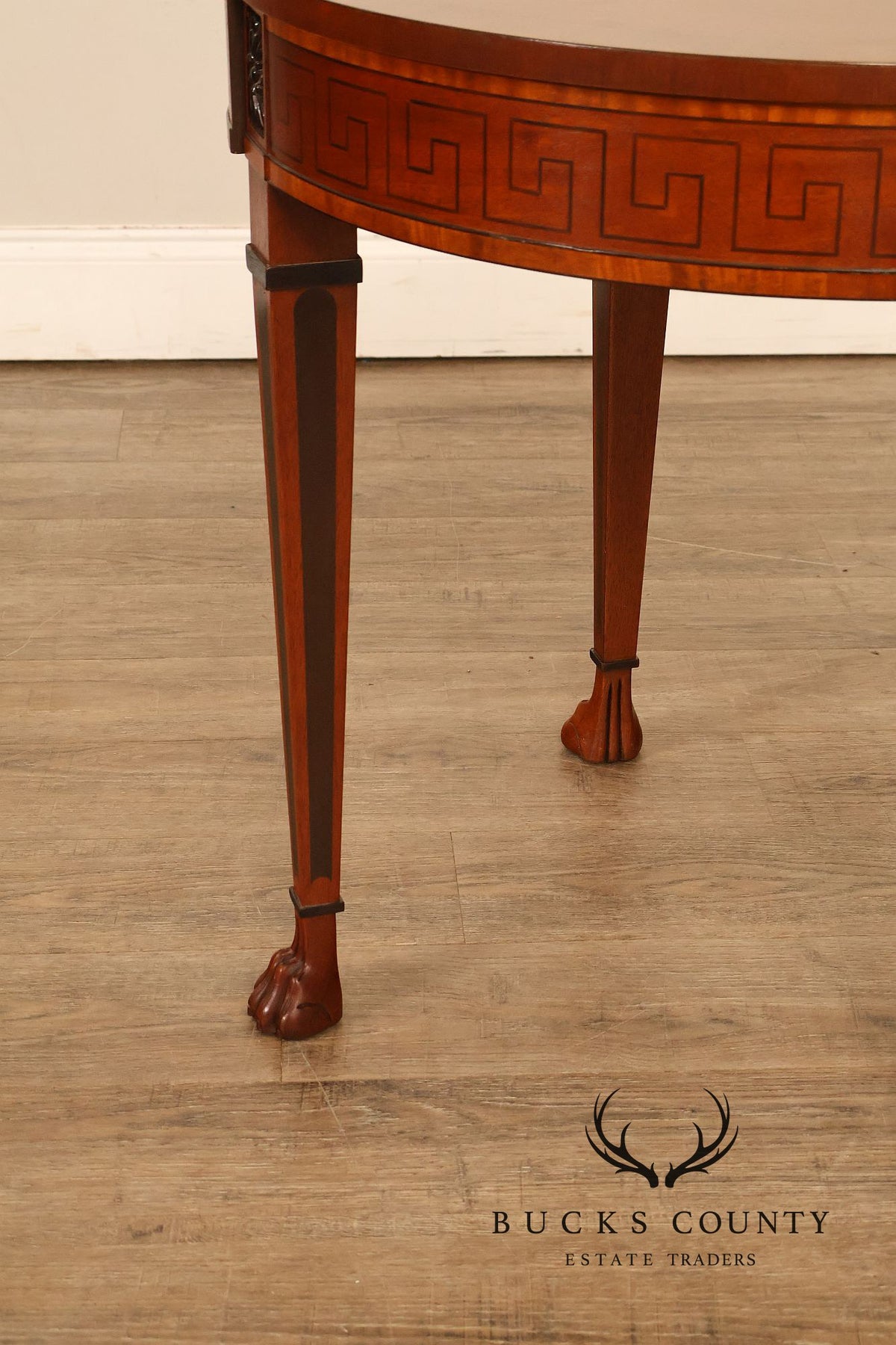 Baker Furniture Neoclassical Style Round End Table