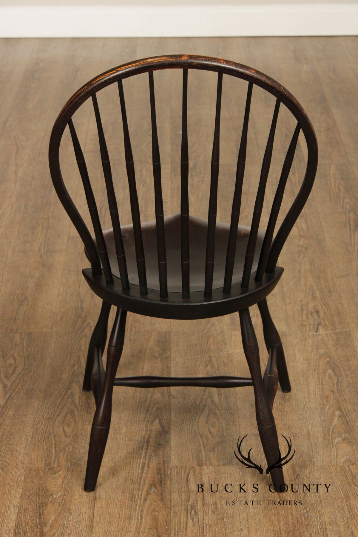 D.R. Dimes Distress Painted Windsor Side Chair