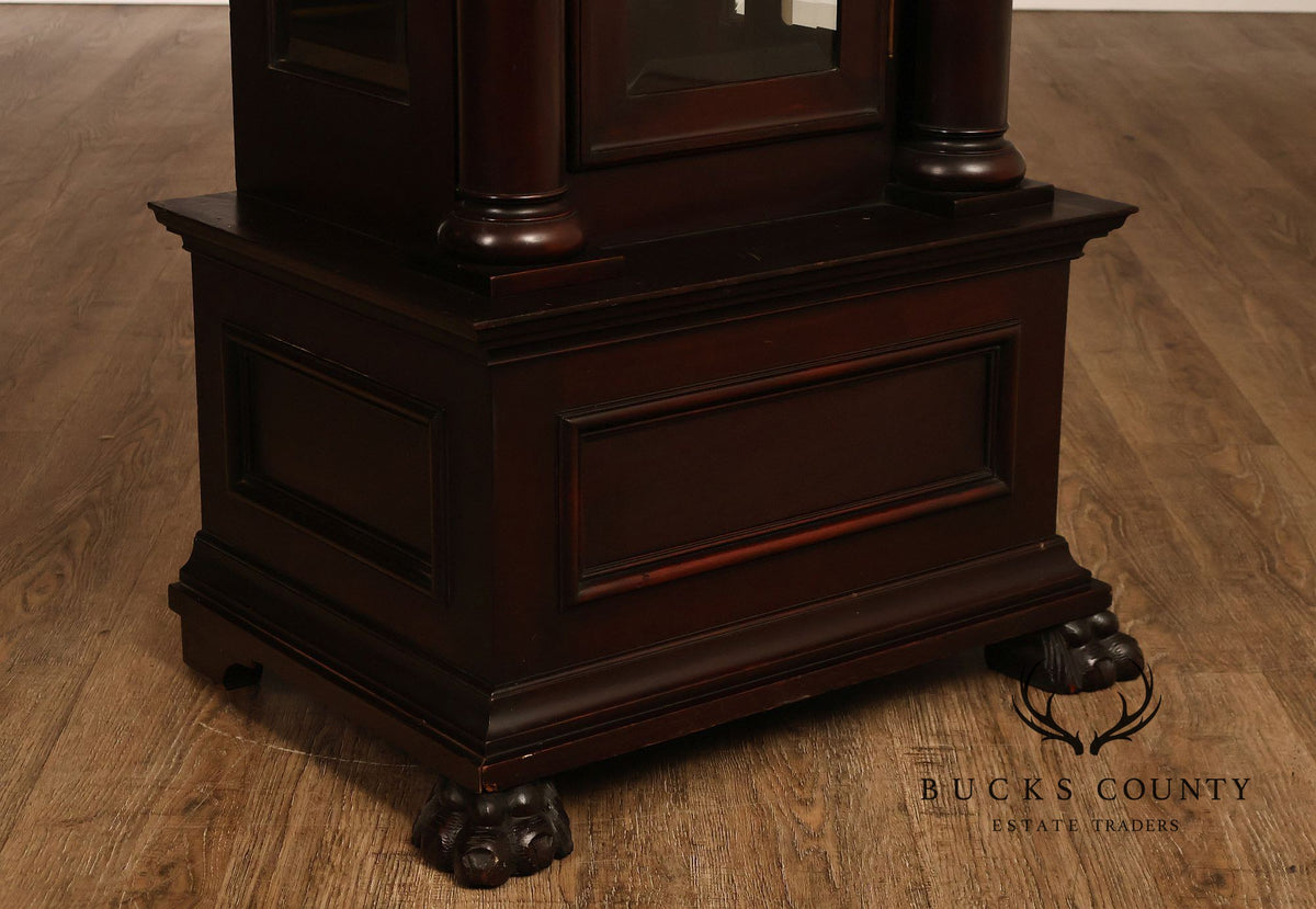 Baily Banks and Biddle  Antique Mahogany 9 Tube Grandfather Clock